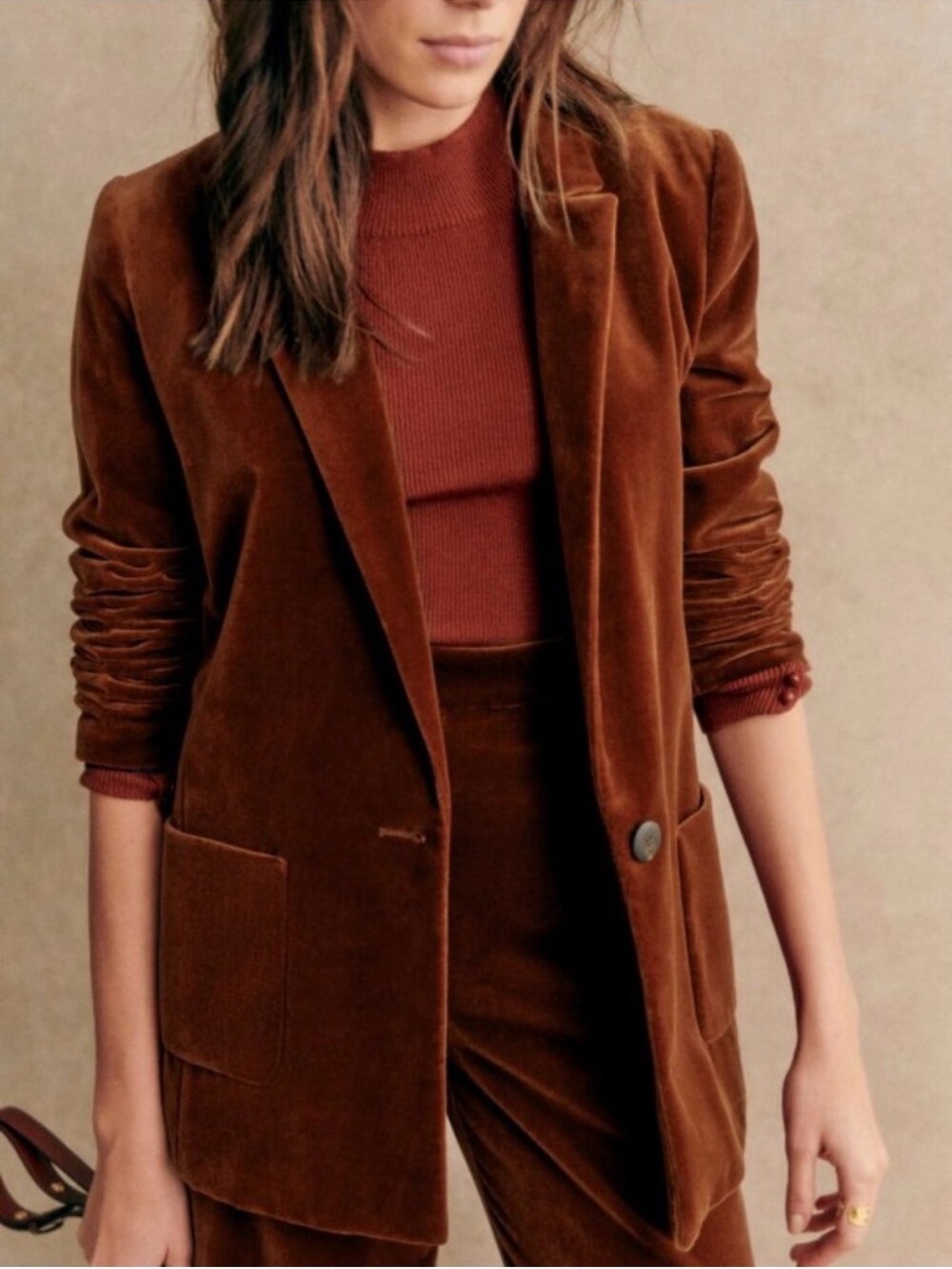 Sezane Romane Velvet Jacket